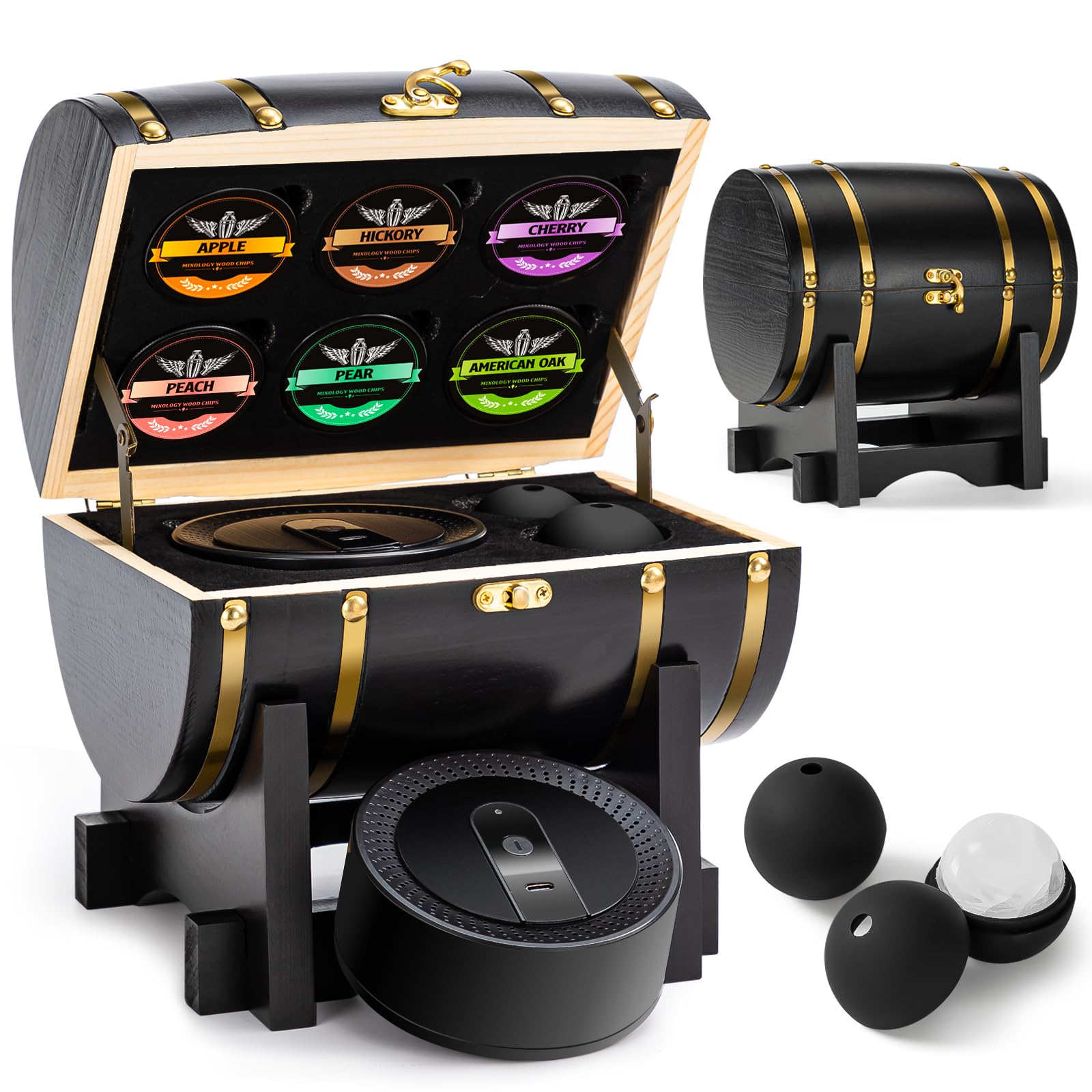 Amazon.com : Electric Whiskey Smoker Kit with Wooden Display