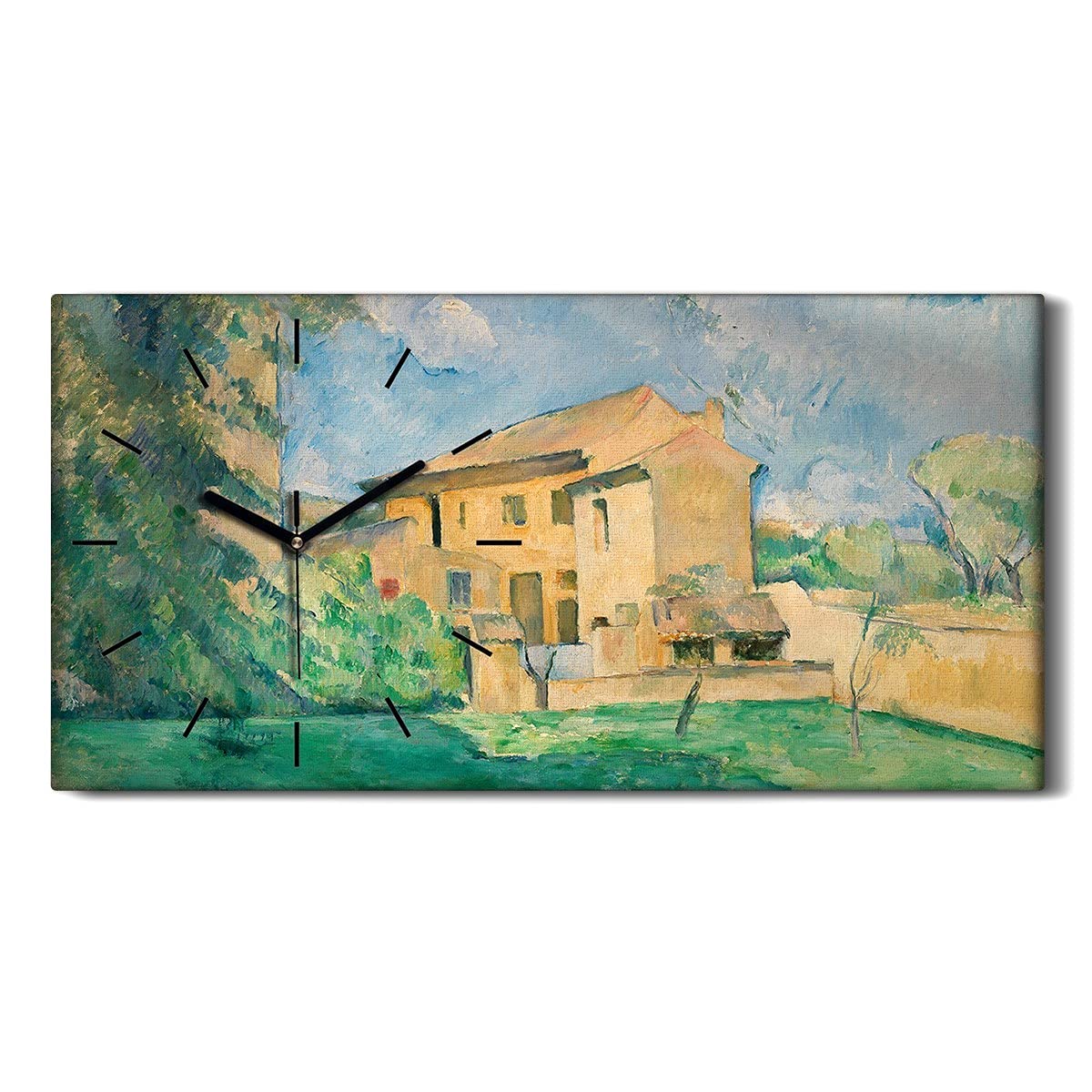 Horloge sur toile silencieuse ne pas tic tac chambre 60x30