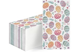 Horaldaily set of 100 Disposable, Decorative Easter Guest Towels for Kitchen, Bathroom, Party, Lunch, Dinner