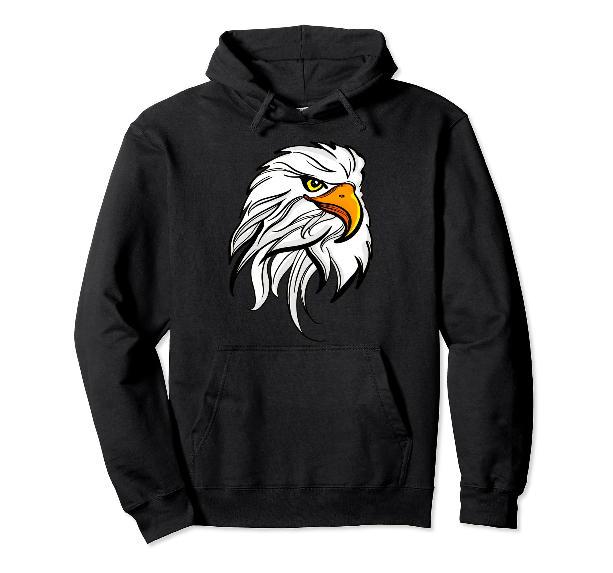 strong huge smart handsome pretty head eagle with sharp eye Pullover Hoodie
