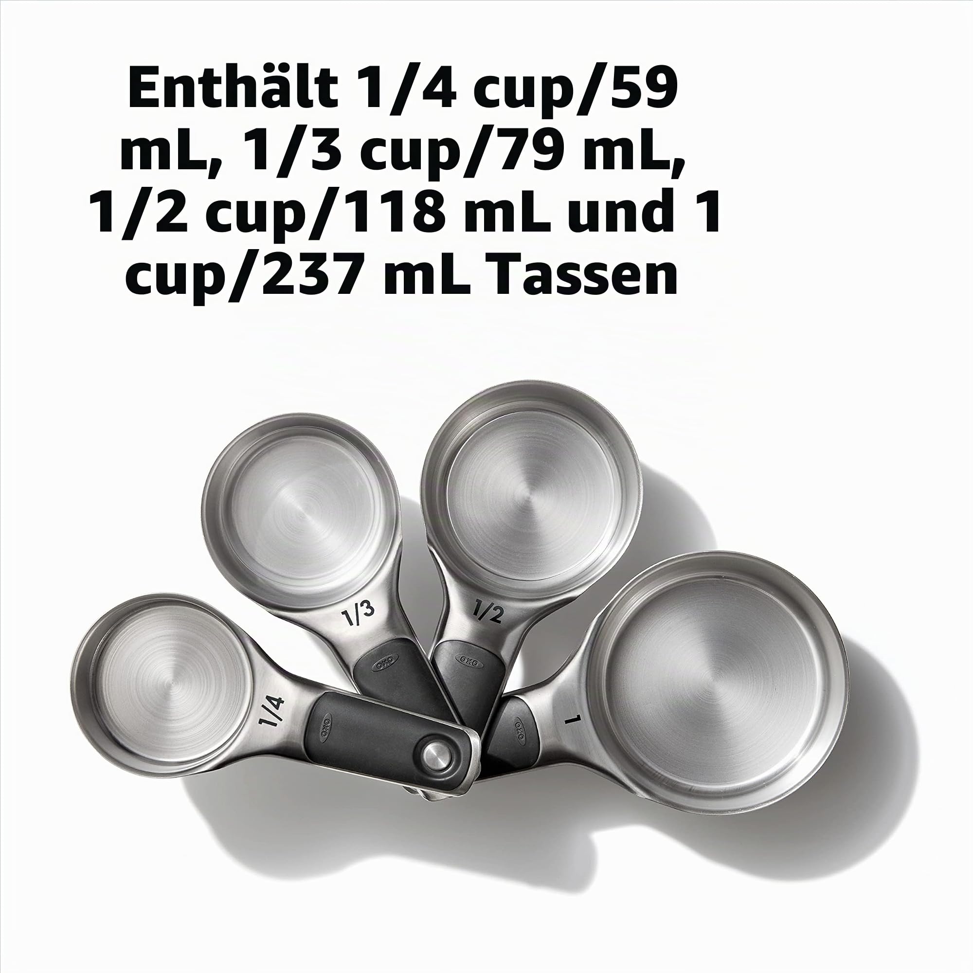 OXO Good Grips Measuring Cups and Spoons Set, Stainless Steel