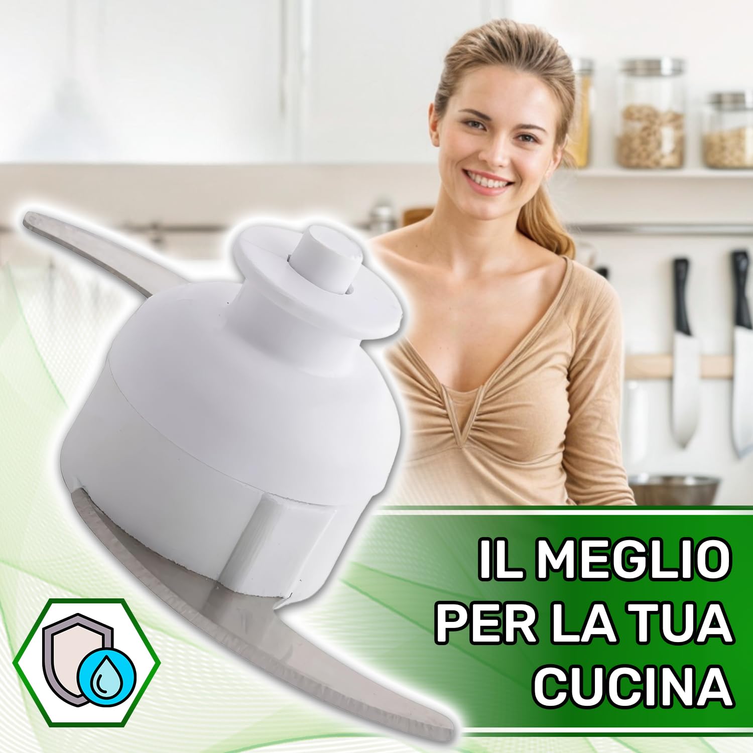 ONIX TECH Coltello con Codice Originale 5843778 per Moulinex Moulinette BLTM10 D56 D561 D562 D564 R68 R684 - Garanzia di 5 Anni