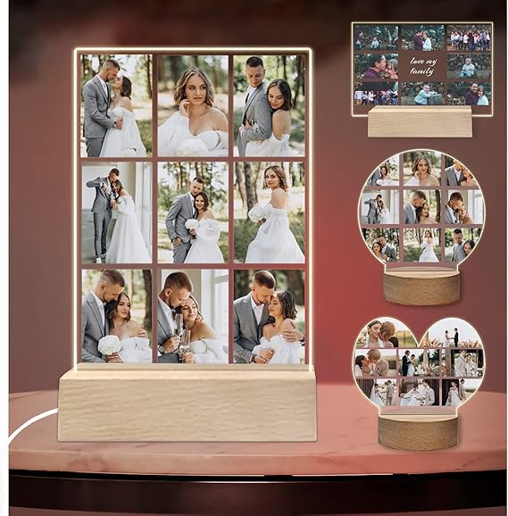 UBMPJ Custom Acrylic Picture Frame Personalized Picture