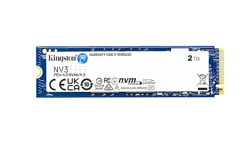 Kingston NV3 NVMe PCIe 4.0 Internal SSD 2TB M.2 2280-SNV3S/2000G
