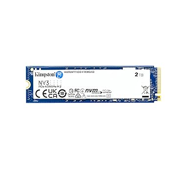 Kingston NV3 2TB M.2 2280 NVMe SSD | PCIe 4.0 Gen 4x4 | Até 6000 MB/s | SNV3S/2000G