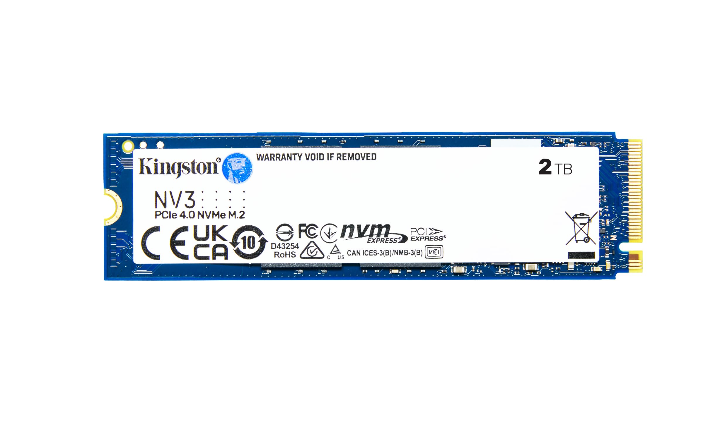 Kingston NV3 NVMe PCIe 4.0 Interne SSD 2TB M.2 2280-SNV3S/2000G