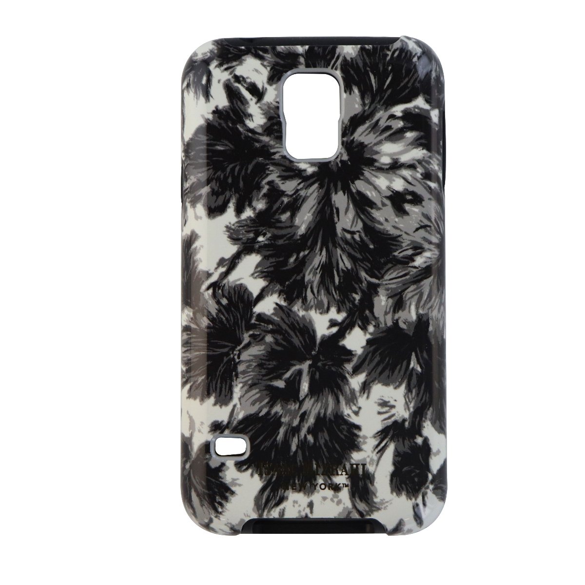 ISAAC MIZRAHI- NY Galaxy S5 Hardshell Case Black/White Flowers CO8912 XLNT FC