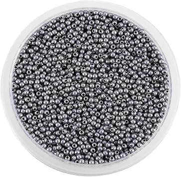 1800pcs/lot 2mm Charm Beads Czech Glass Seed Beads Small Round Loose Bead for DIY Jewelry Making Earrings Bracelet Concrete Grey