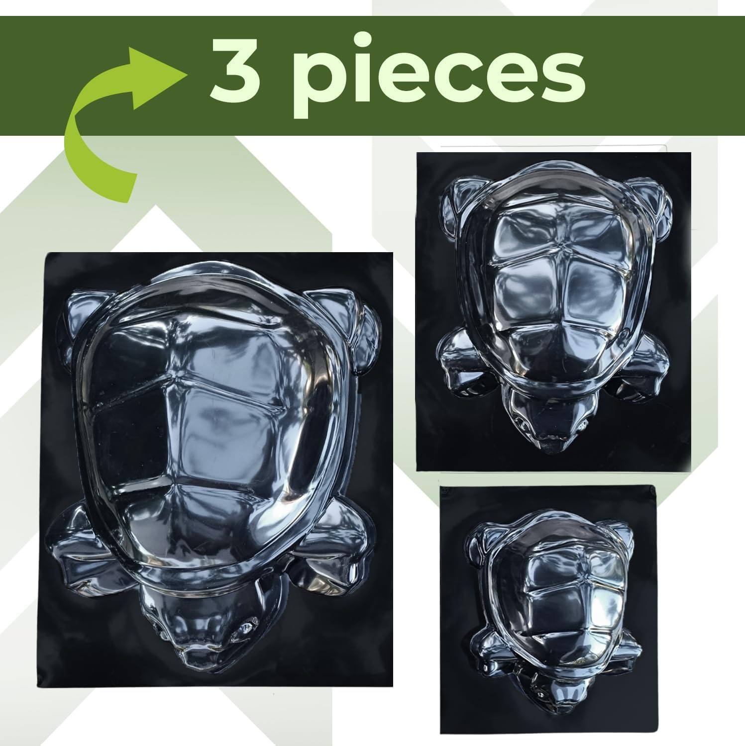 Turtle Stepping Stone Mold Cement Molds for Garden Concrete Plastic ABS 2mm - Tortoise Mould Mold for Cement