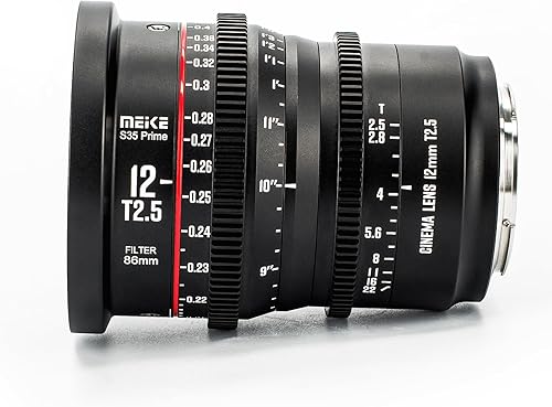 MEKE 12 mm T2.5 Super 35 Prime Kinoobjektiv EF-Mount Cine — nuotrauka 4