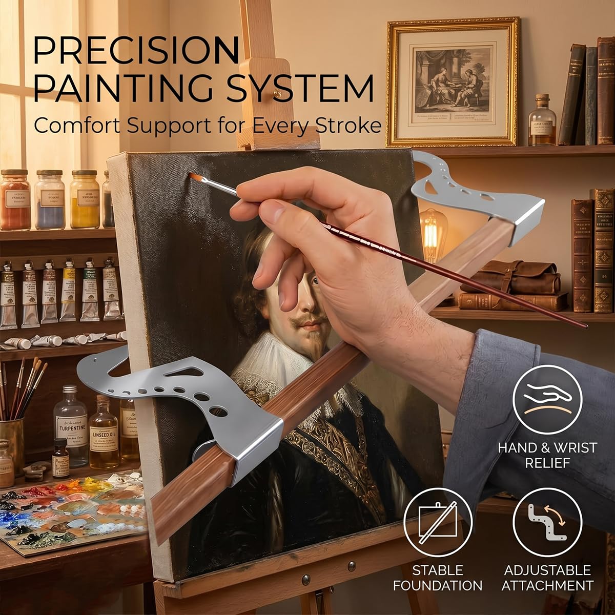Artist Hand Support Bridge - Painting & Drawing Stabilizer -5
