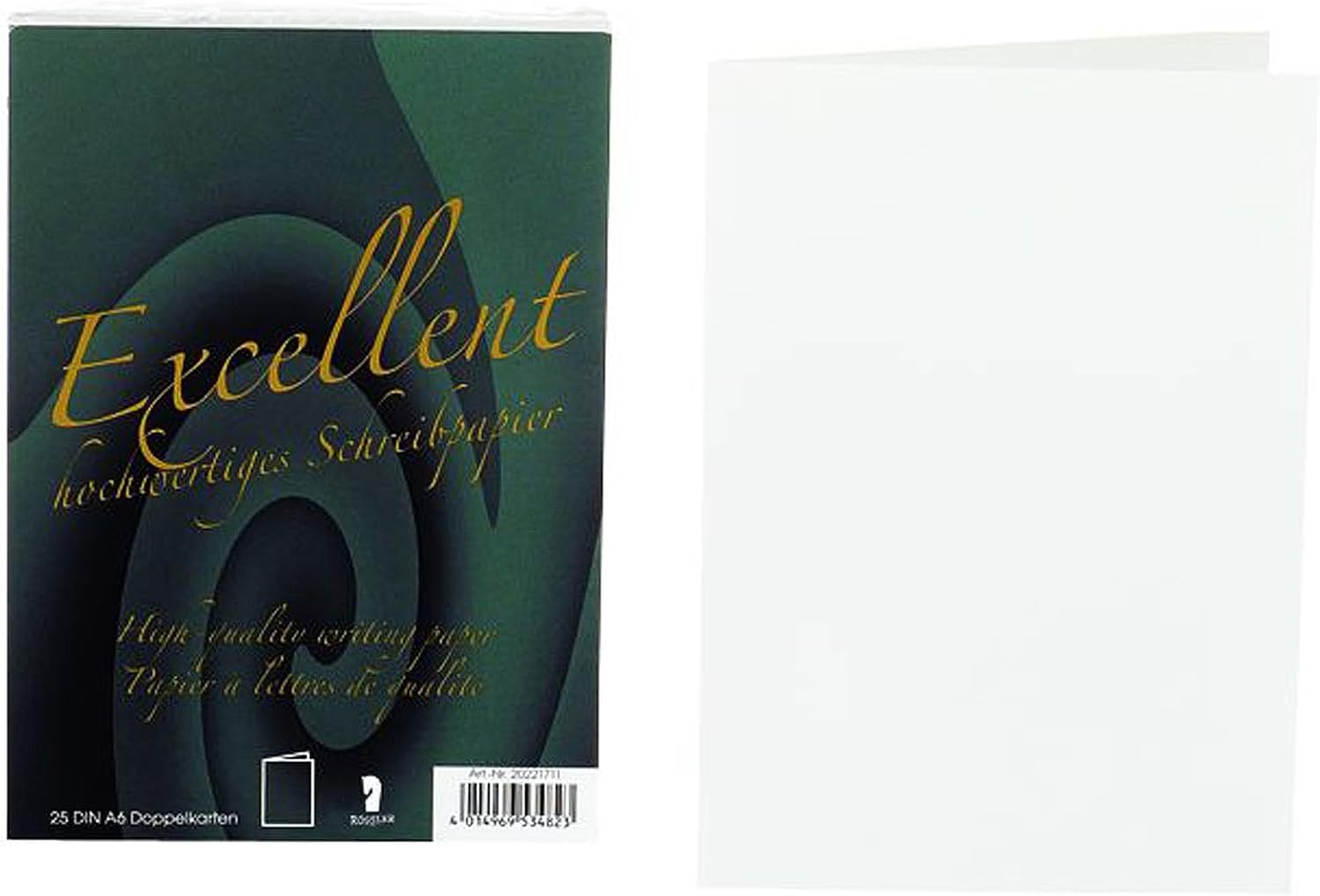 Rössler 20221711 A6 Folded Card - White