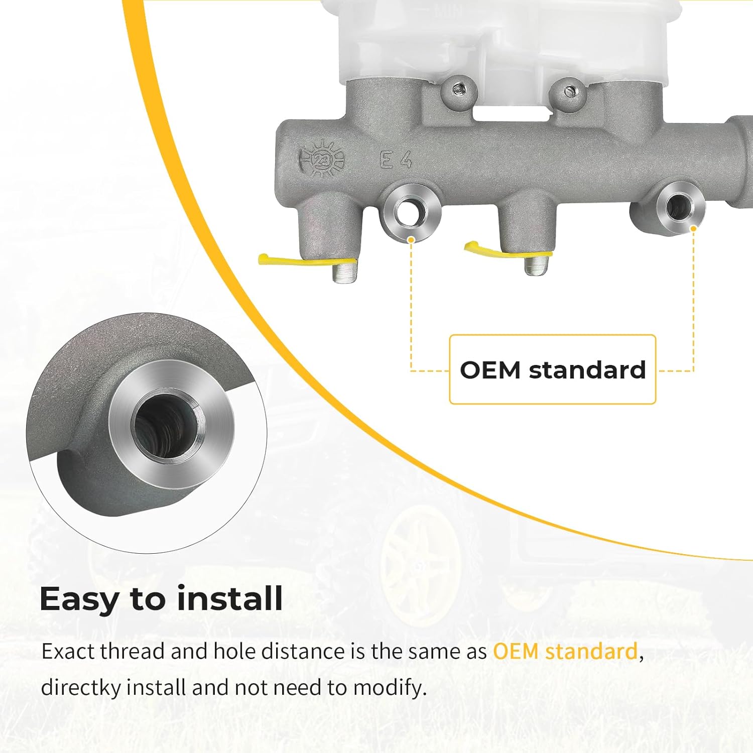 M MATI am143852 Brake Master Cylinder for John Deere Gator XUV HPX 620i 625i 825i 850D 855D Diesel