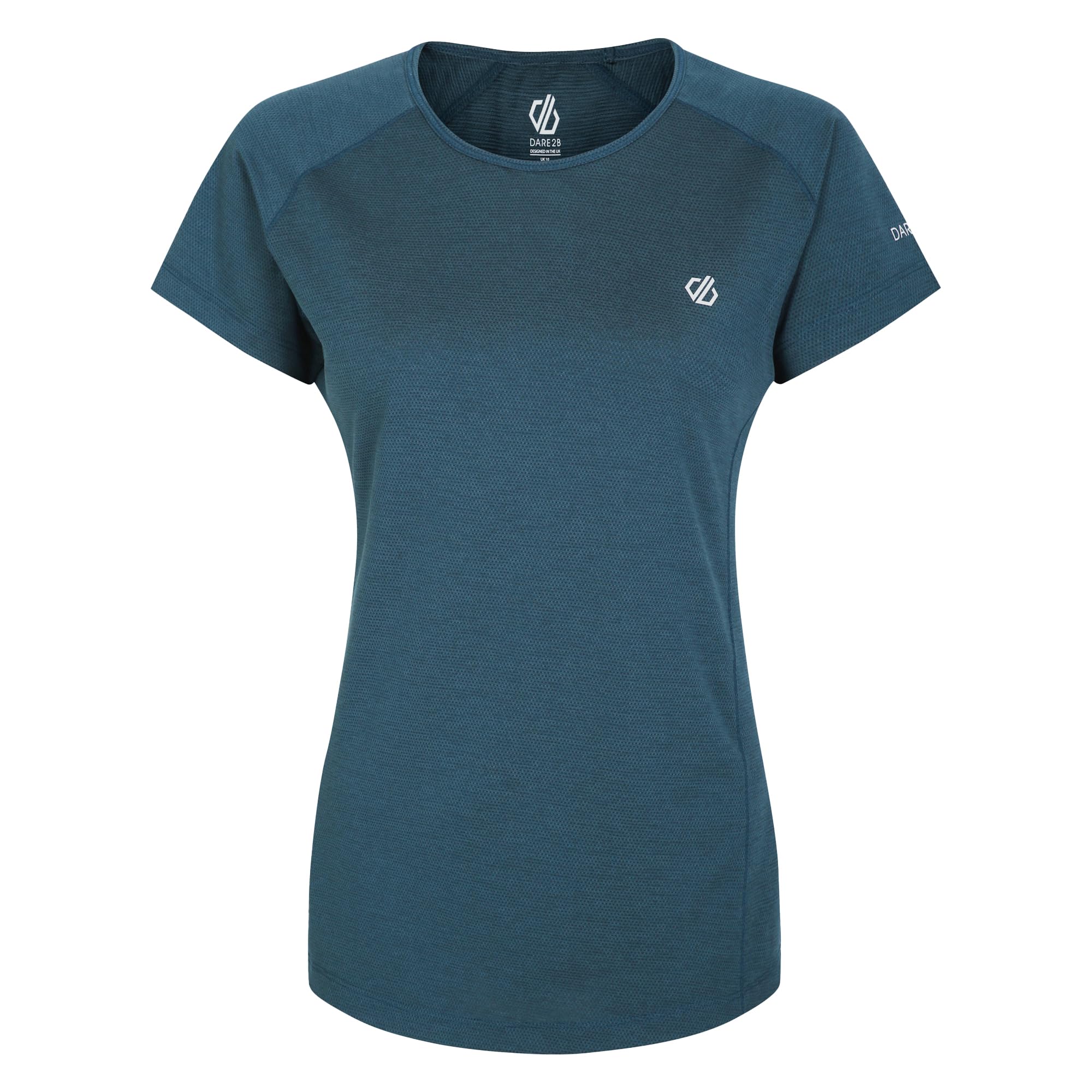 Dare 2B Women's Navy Corral Active Short Sleeved Scoop Neck T-Shirt In Size 20