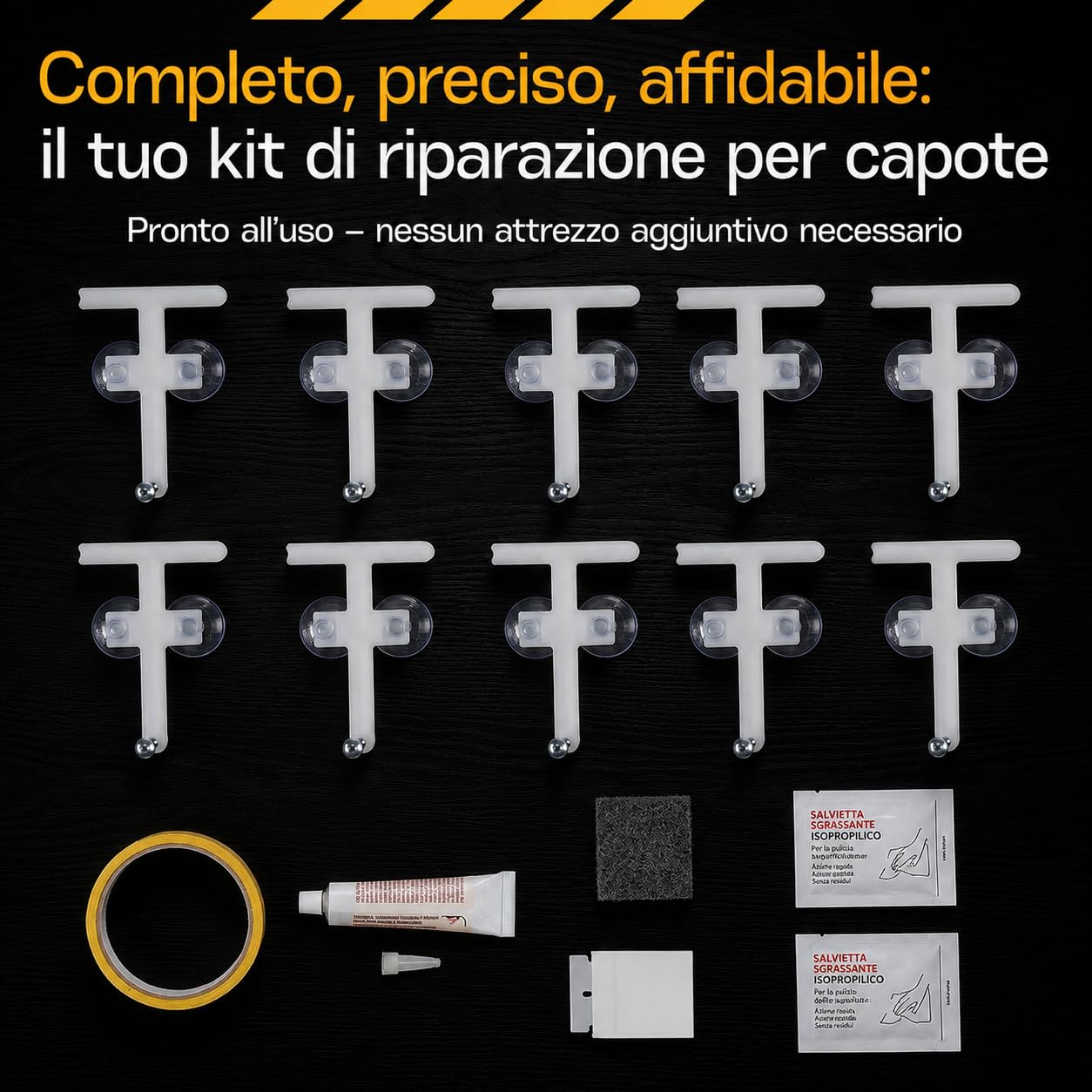 Kit di Riparazione del Lunotto Posteriore per Capote Cabrio