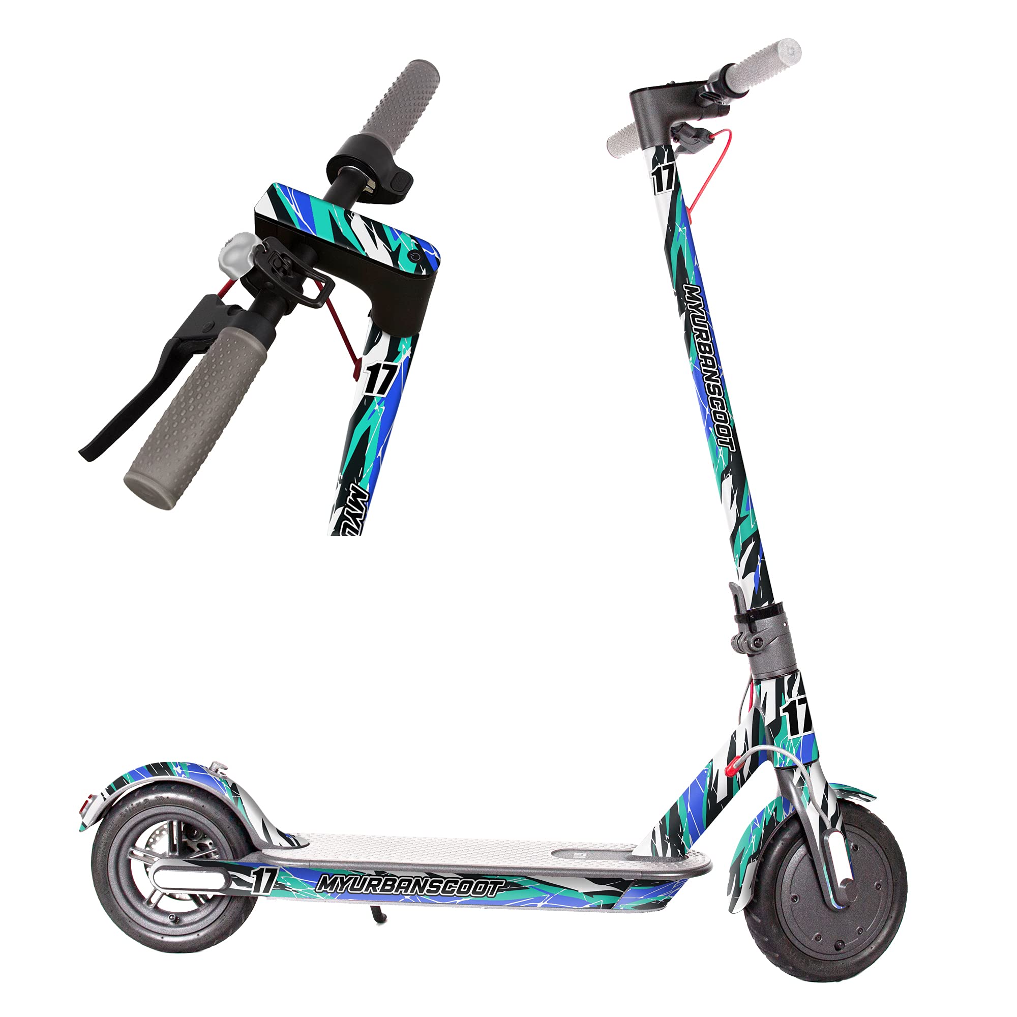 Stickers for Xiaomi M365 Pro Pro2 Essential 1S MYURBANSCOOT Stickers TWIST 2.0 (ECONOMICAL, PRO2)