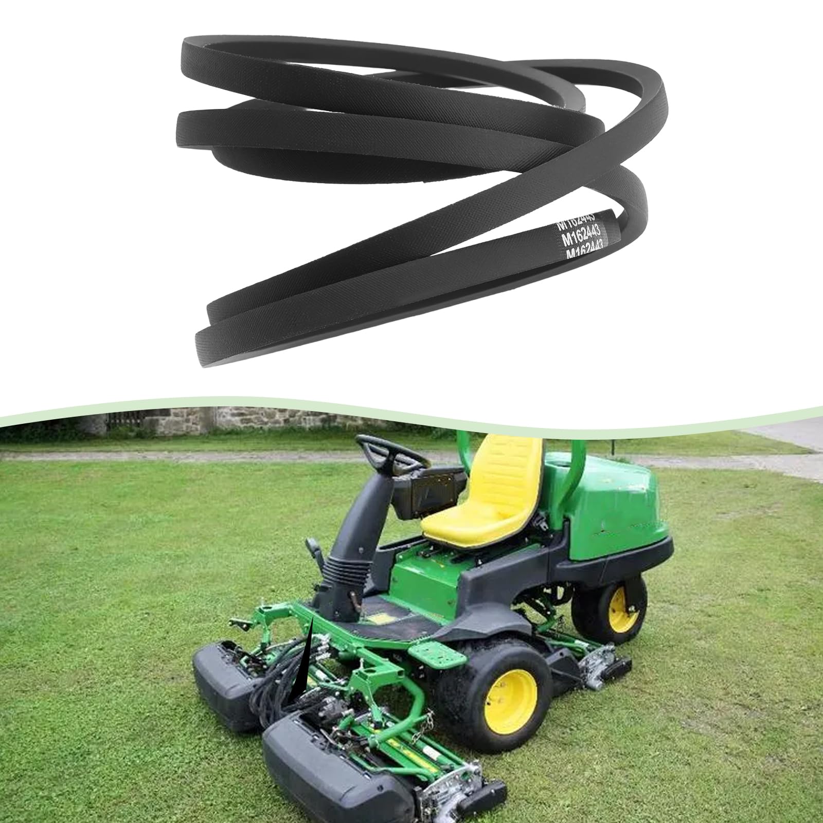 Courroie d'entraînement de Plateau 1 Pièce M162443 M158692 954-04137A Compatible avec John Deere Compatible avec Cub Cadet Compatible avec MTD Compatible avec Troy Bilt