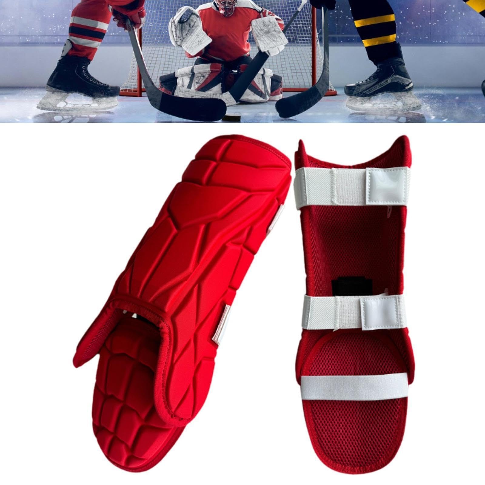 Protège-jambes de Baseball, Protection réglable pour adolescents, équipement d'entraînement polyvalent, protège-tibia de sport, Protection du tibia, Rouge