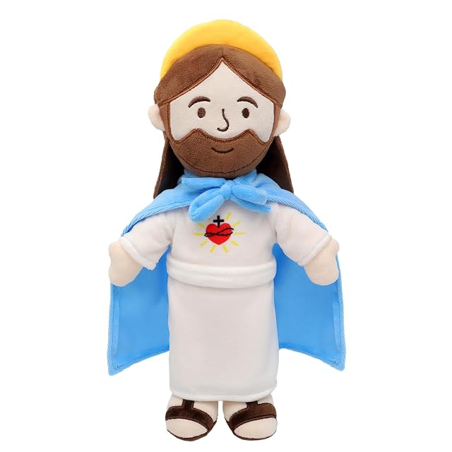 Jesus Plush Jesus Stuffed Doll Religious Plushie Toy for Kids Christmas Easter 13