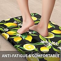 Vista 3 de Tapetes de Cocina de Limón Tapetes de cocina para Piso Tapetes Anti Fatiga para Piso de Cocina Acolchados Antideslizantes Impermeables Tapete de Pie
