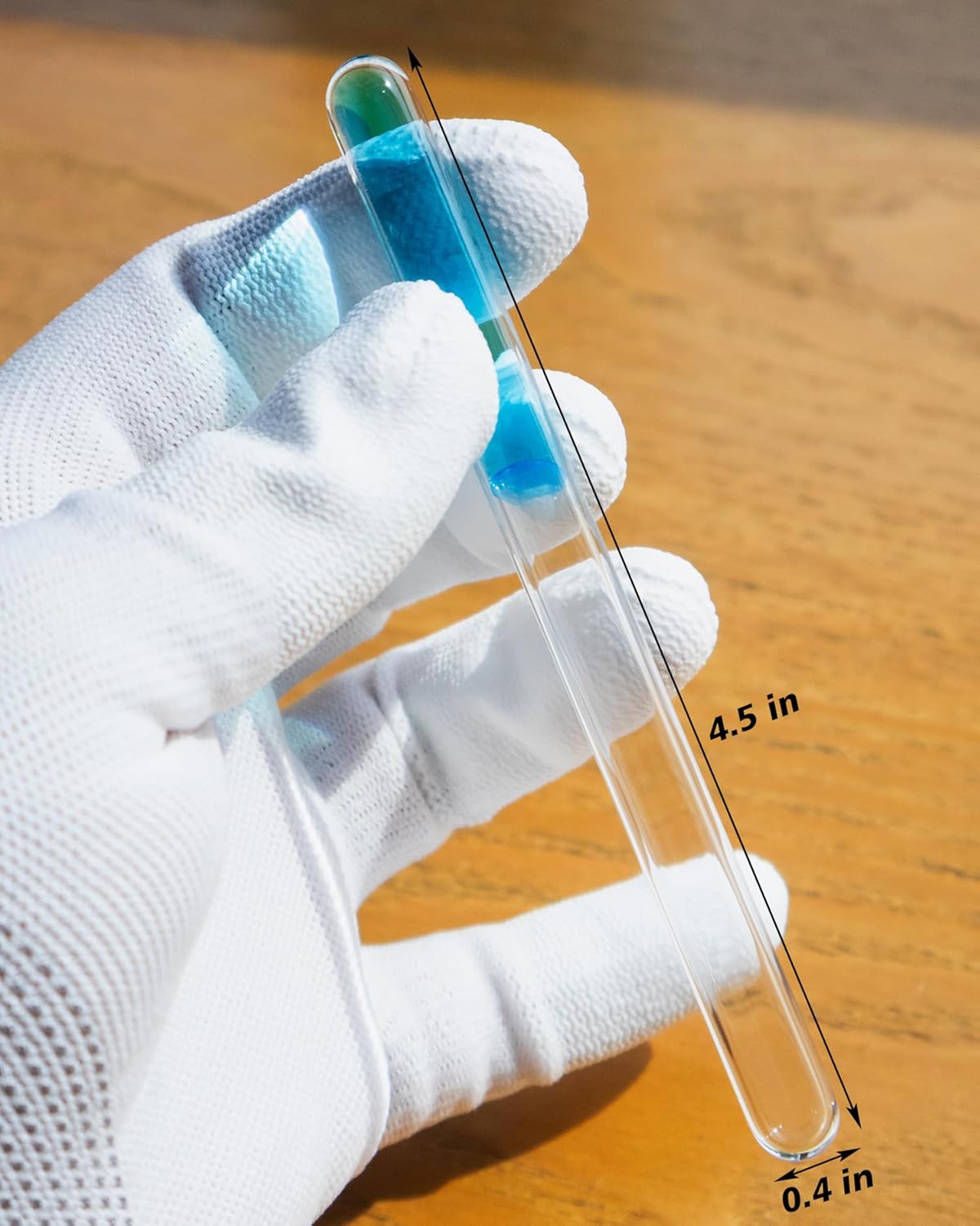 Liquid Xenon Xe Supercritical fluids, Anti-Gravity Effects, Sealed in Silicon Boron Glass Tube, for Experimental Teaching, Scientific, DIY, Gifts, Experiment Equipment, Desk Toy (Pale Blue)