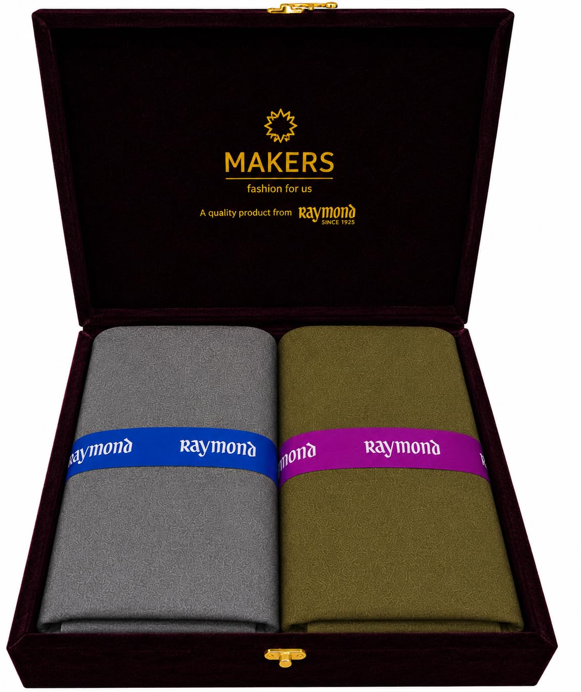 raymond fabrics Makers Men's Luxury Unstitched Shirt & Trouser Fabric Set | Premium Formal Fabric Combo with Presentation Case | Tailor-Made Clothing Material for Men-picture-50