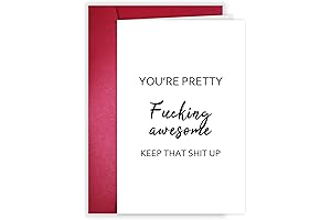 You're Pretty Fucking Awesome Funny Thank You Card