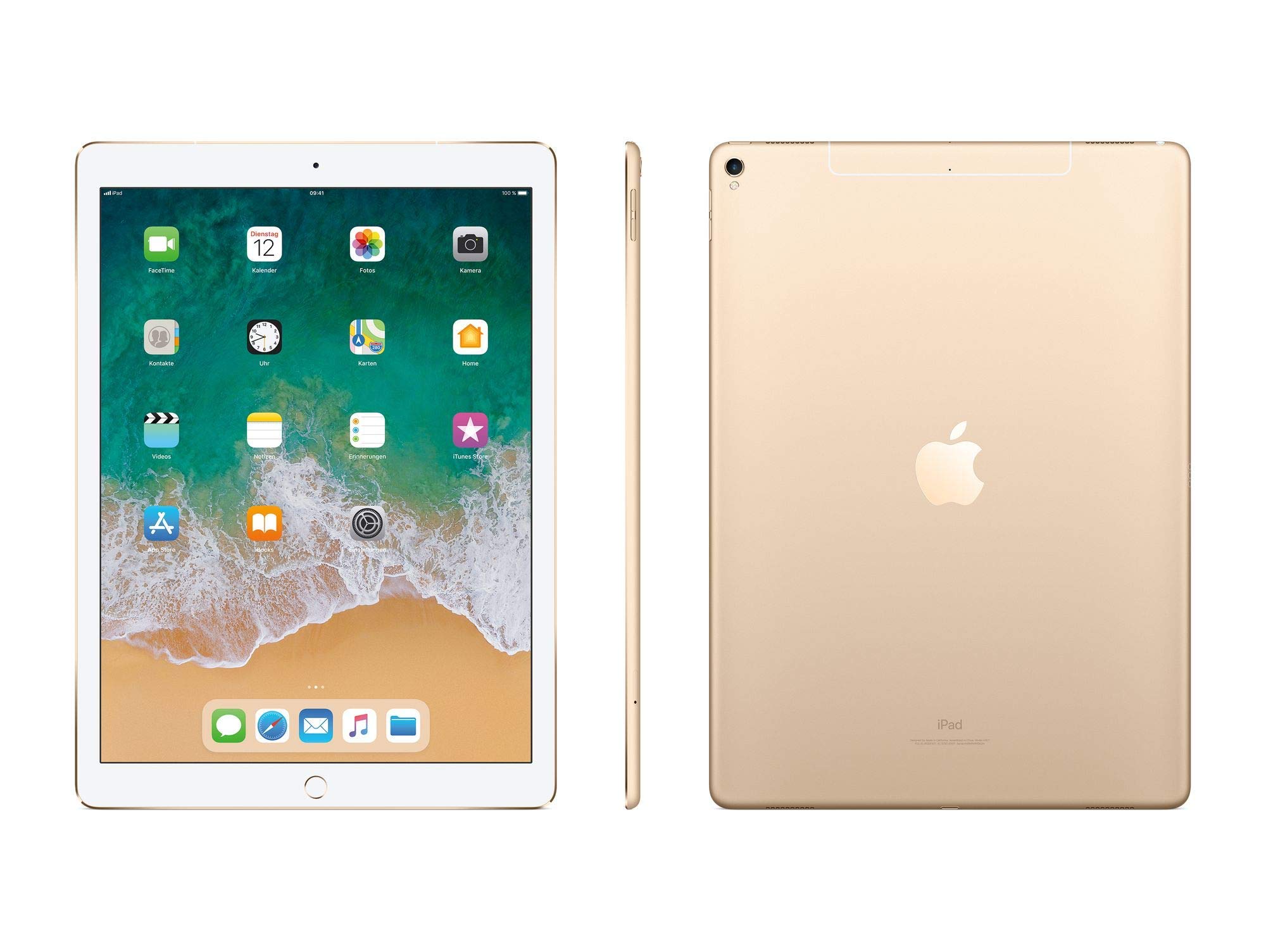 2017 Apple iPad Pro (12.9-inch, Wi-Fi + Cellular, 256GB) Gold