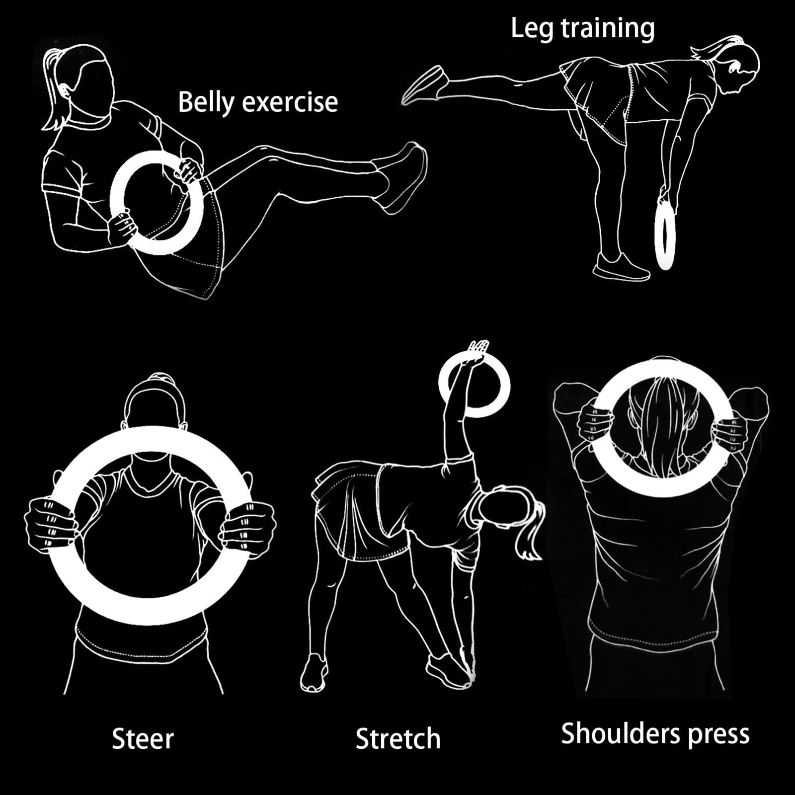 8lbs Ganzkörper Heim Fitnessstudio Trainingsübungs Kettlebell Trainingsgerät für Pilates Core Trainingsübungen