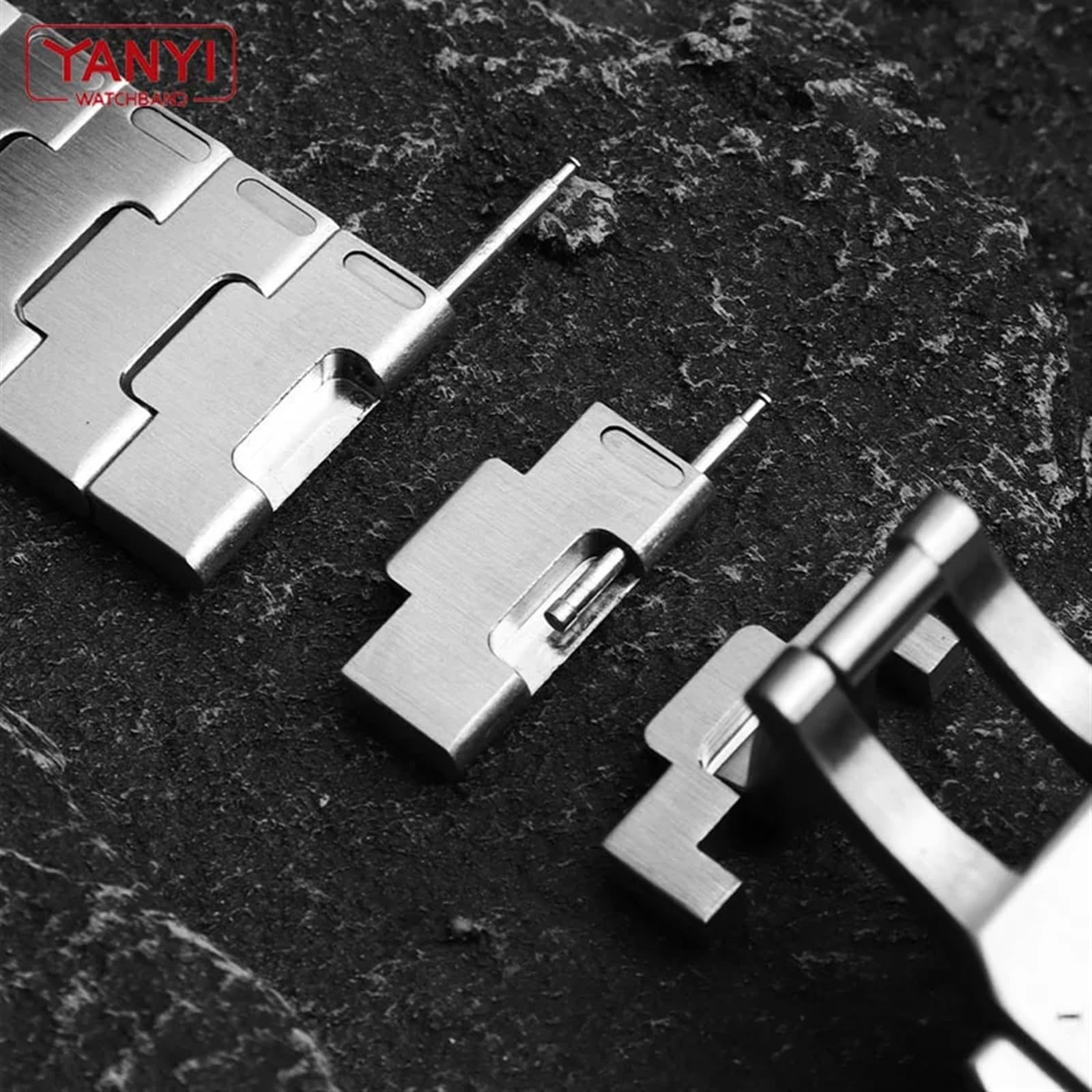 Solidny pasek ze stali nierdzewnej do zegarka santos wssa0010 męska bransoletka na nadgarstek 21mm pasek do zegarków z mechanizmem szybkiego uwalniania