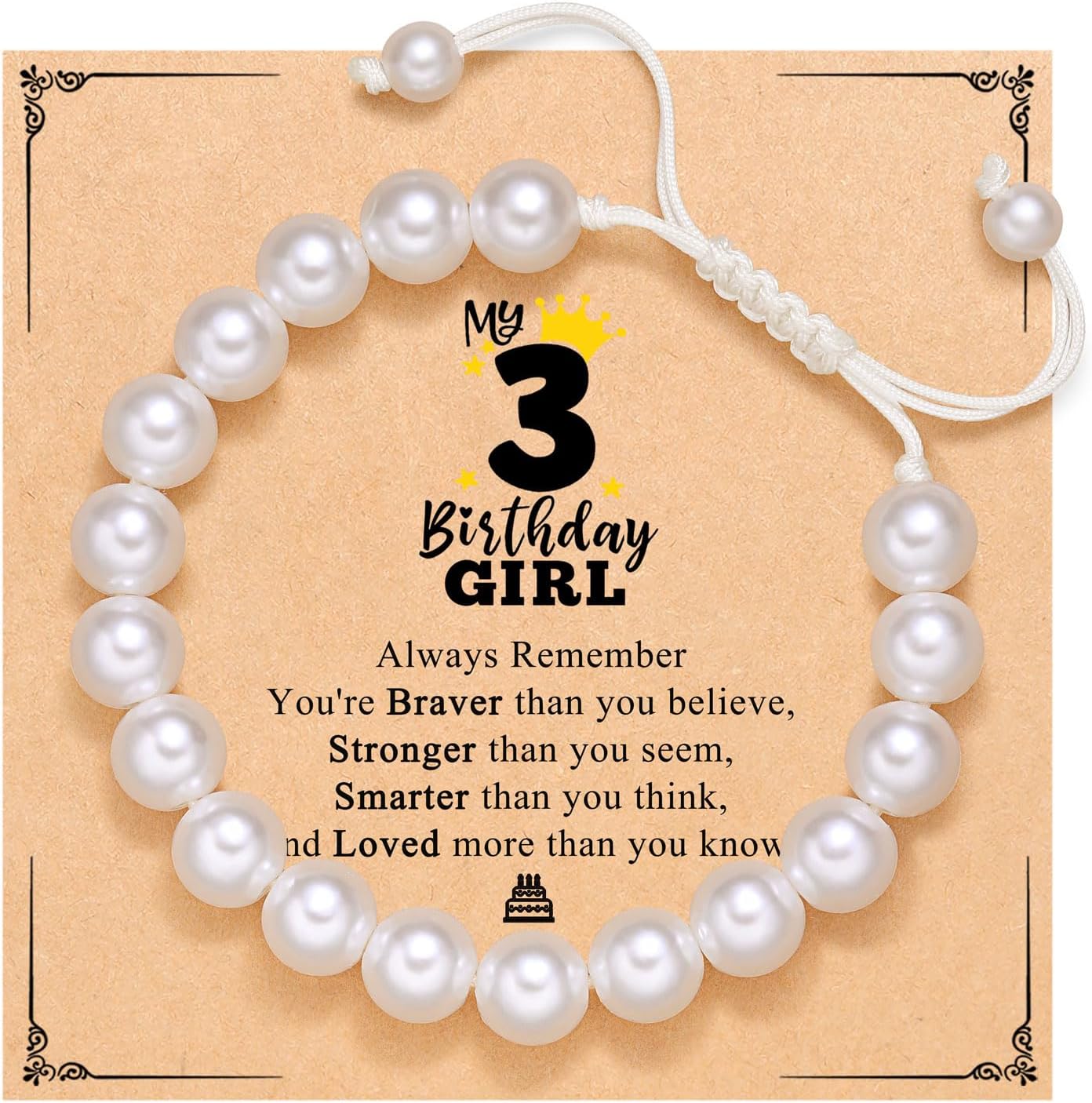 Pearl Bracelets- Birthday Gifts for 10 13 16 Year Old Girls 10th 13th 16th Birthday