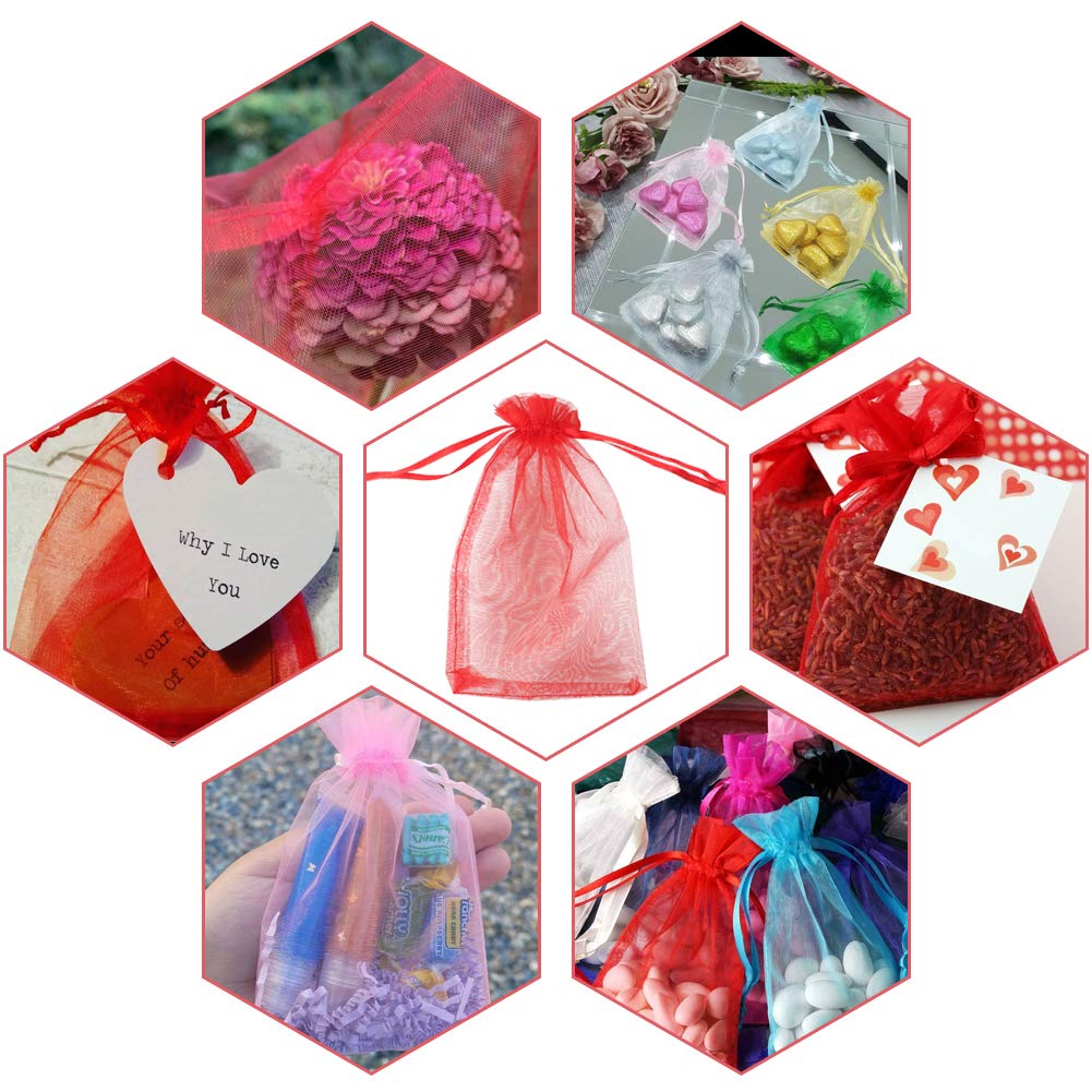 10 X Sacchetti Regalo In Organza Trasparente Per Bottiglie Di Vino Ideali Per Matrimoni E Feste~p141317930 - Foto 6