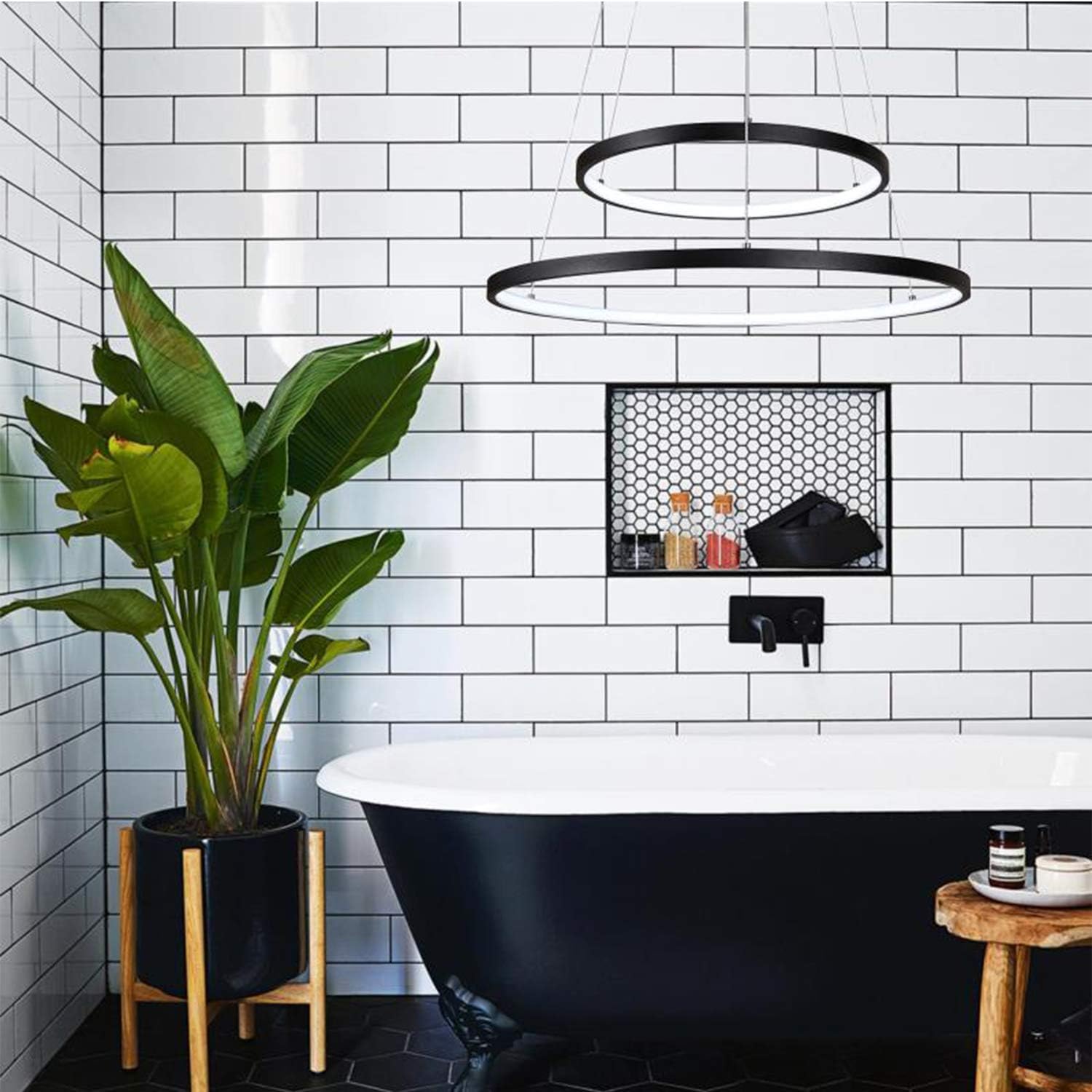 Buy 1 get 1 Modern Black Chandelier 36W LED Pendant Light 31.5 inch Dining Room Lighting Fixtures Hanging Ceiling Lights for Kitchen Island 6000K White Light Top Brands Modern Black Chandelier 36W LED Pendant Light 31.5 inch Dining Room Lighting Fixtures Hanging Ceiling Lights for Kitchen Island 6000K White Light