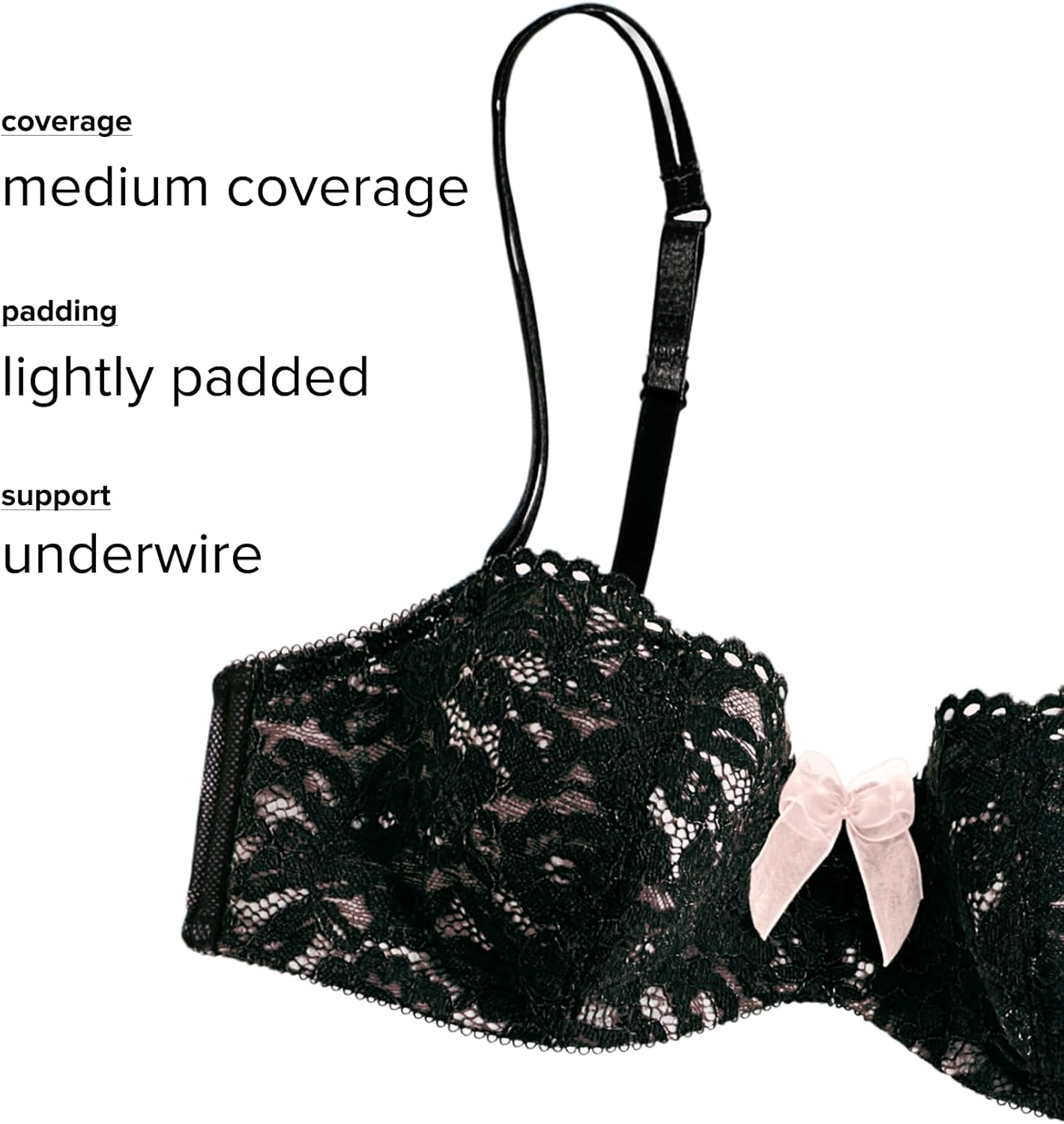 b.tempt'd Womens Ciao Bella Lightly Padded Balconette Underwire Bra, 953144 - Image 5