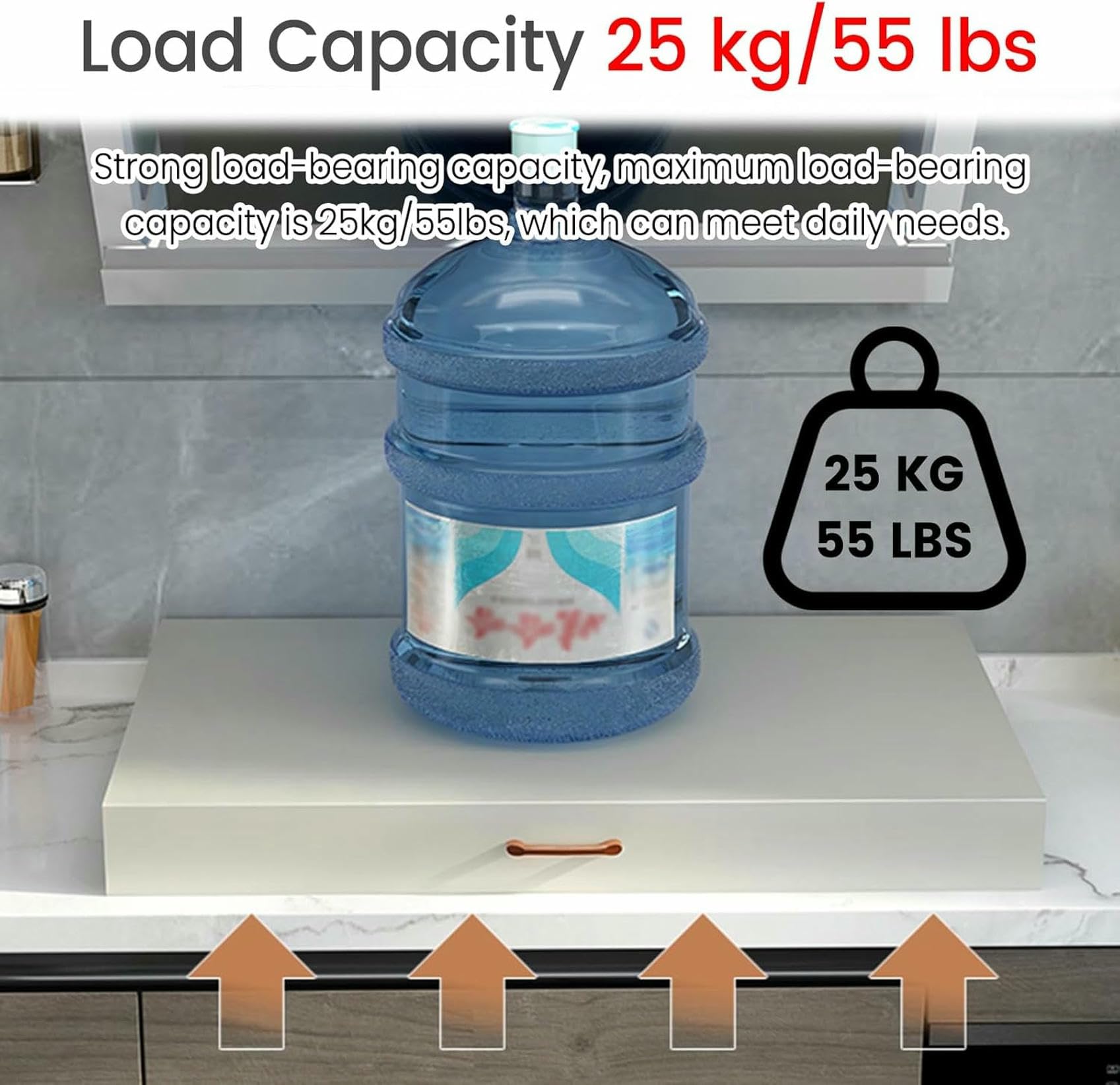 Copertura per fornello a Gas Noodle Board per Camper, Copertura Bianca per più fornelli con Maniglie, Copertura Protettiva per Stufa a Gas da Cucina per Nascondere i bruciatori~/