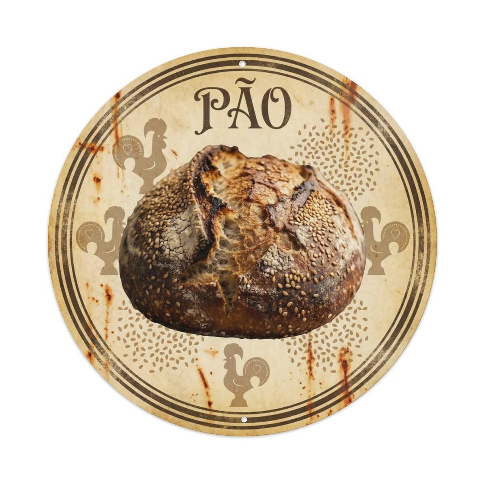 Bakery Bread Iberian Bakehouse Cafe Culture Classic Metal Tin Sign