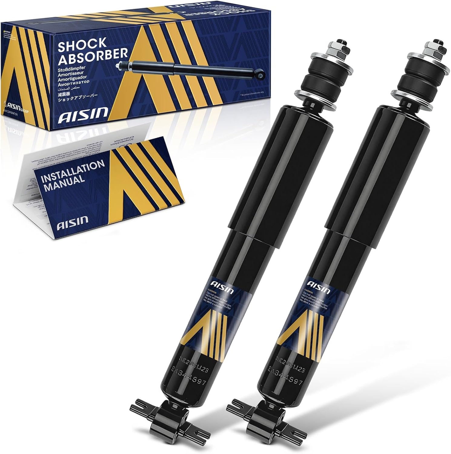 AISIN AFTERMARKET SABAZ-00816 Front Struts Shock Absorbers - Compatible with Ford Ranger 1998-2011, Mazda B2300 2001-2009, B2500 1998-2001, B3000 1998-2007, B4000 1998-2006 - RWD - Set of 2