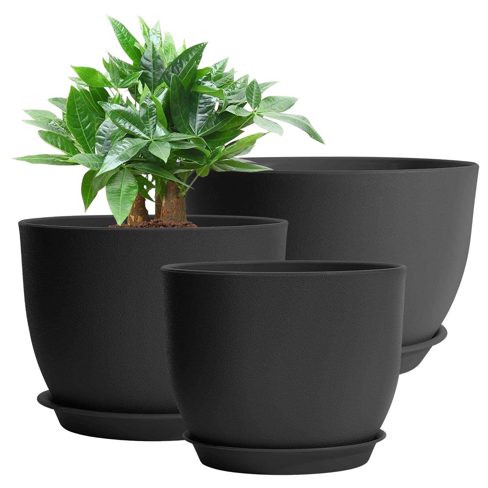 GARDIFE 12/10/9 inch Plant pots, Large planters for Indoor Plants