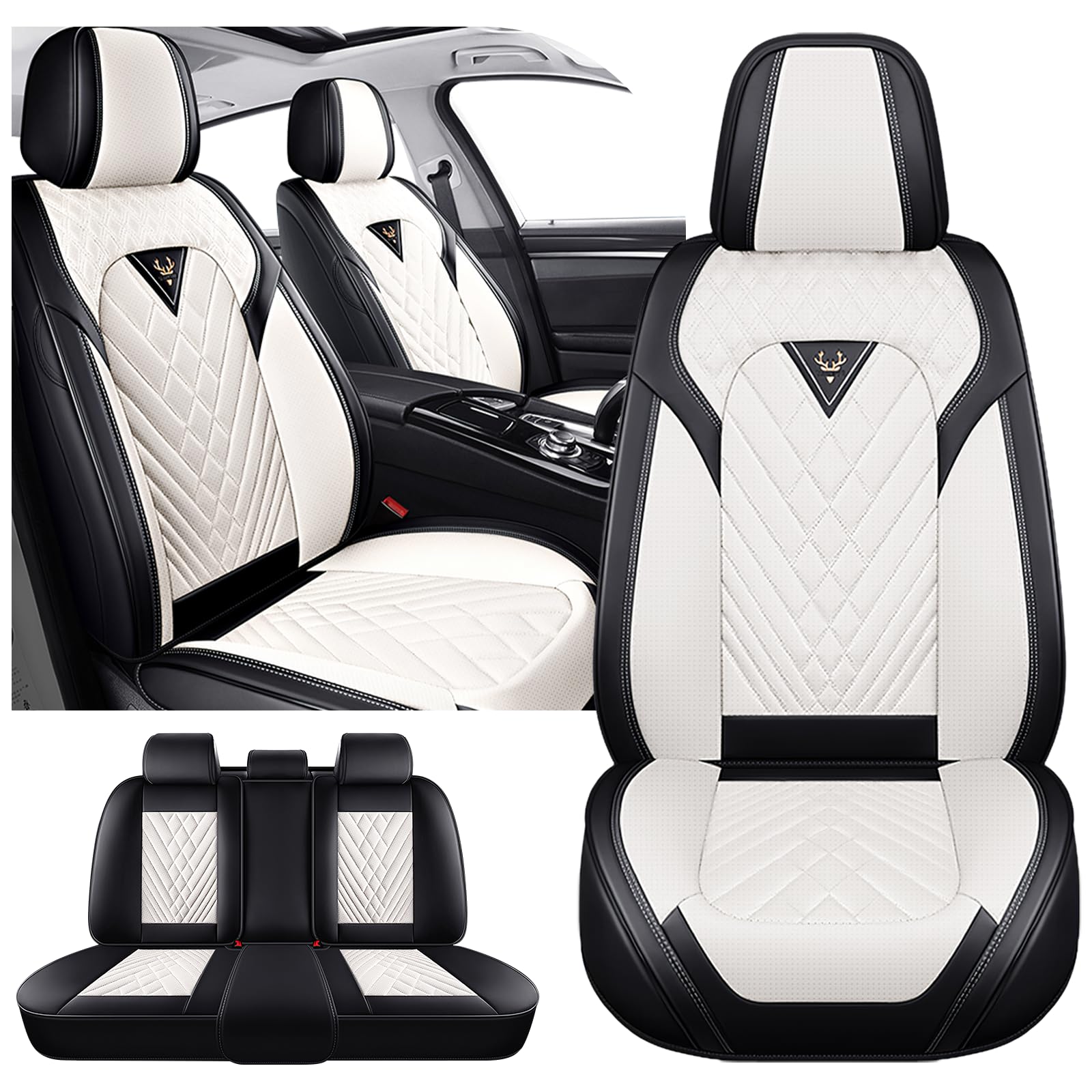 Car Seat Covers for Chevy Tahoe 2000-2026 Waterproof Nappa Leather Car Seat Protector Comfortable and Anti-Slip Car Seat
