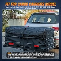 Vista 6 de Kit de luz para portaequipajes de enganche Nilight 2 piezas, 15 centímetros, LED ovalado rojo con ojales de montaje empotrado, arnés de cables