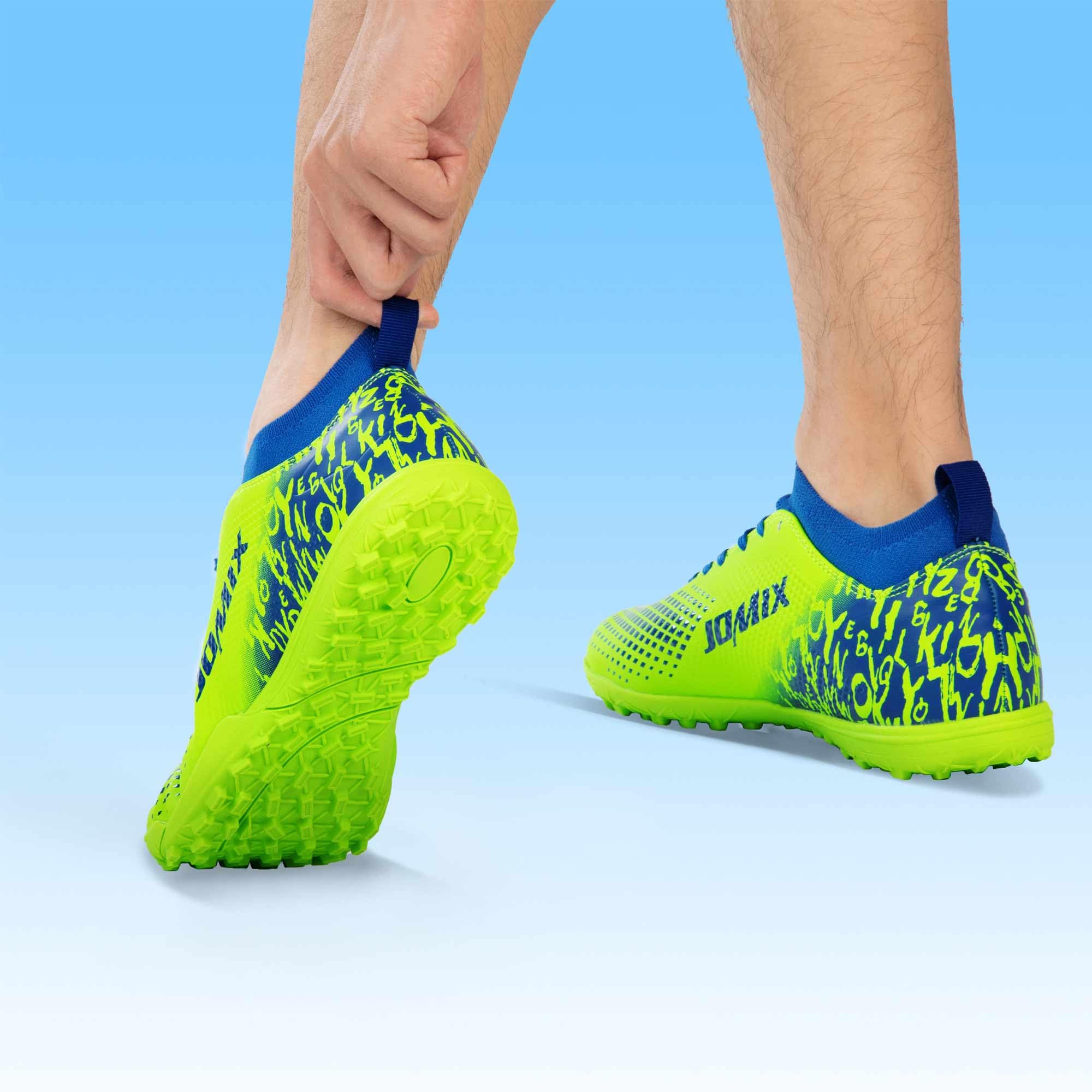 JOMIX Scarpe da Calcetto Calcio Unisex Bambini Ragazzi Adolescenti – Multitacchetti TF per Campi Sintetici ed Erba Artificiale – Leggere Resistenti Antiscivolo WOS250436