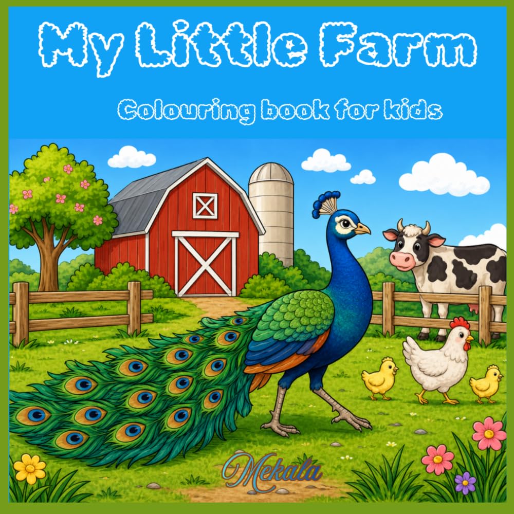 My Little Farm: Colouring books for kids