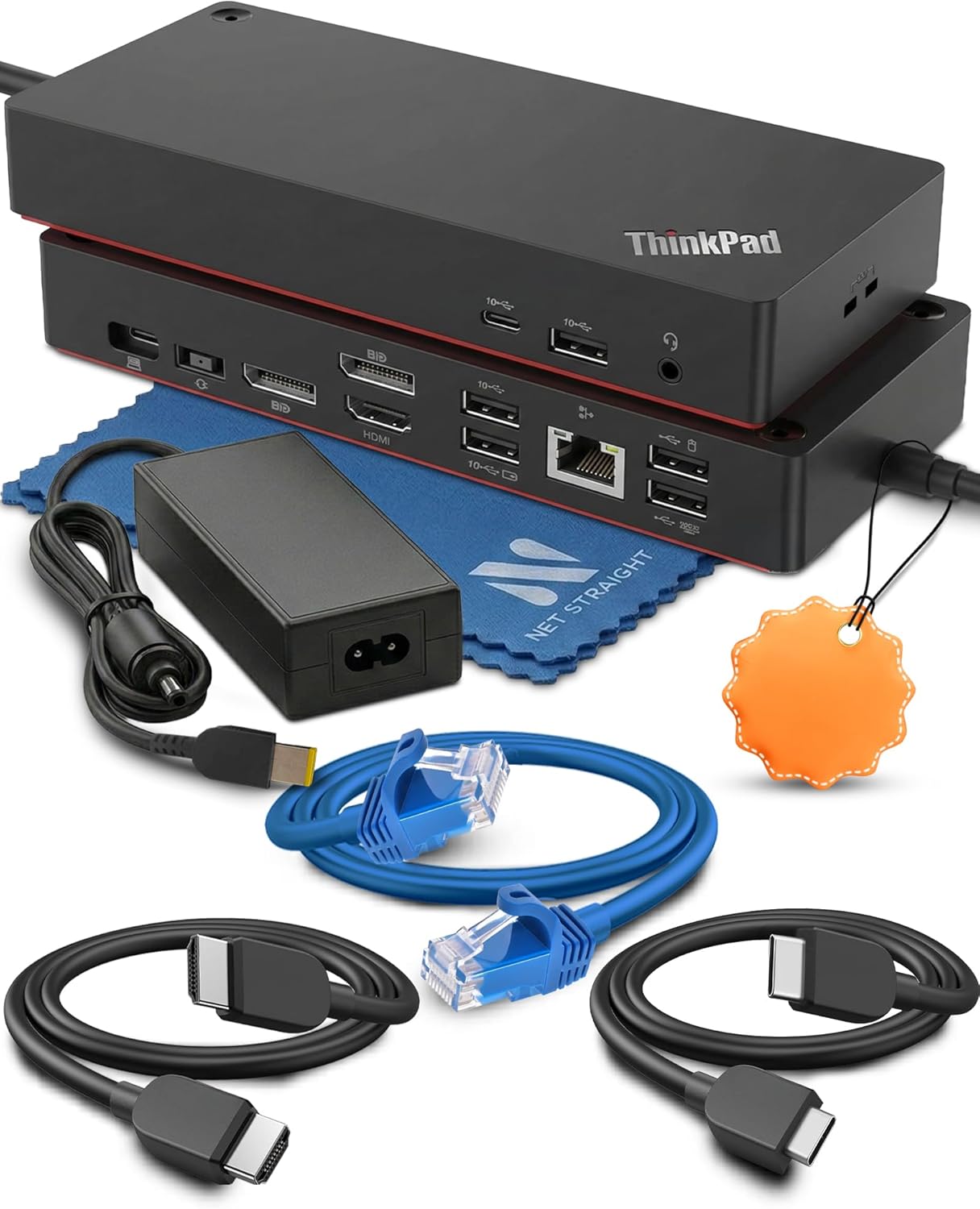 Docking Station USB-C Net Straight para Lenovo ThinkPad
