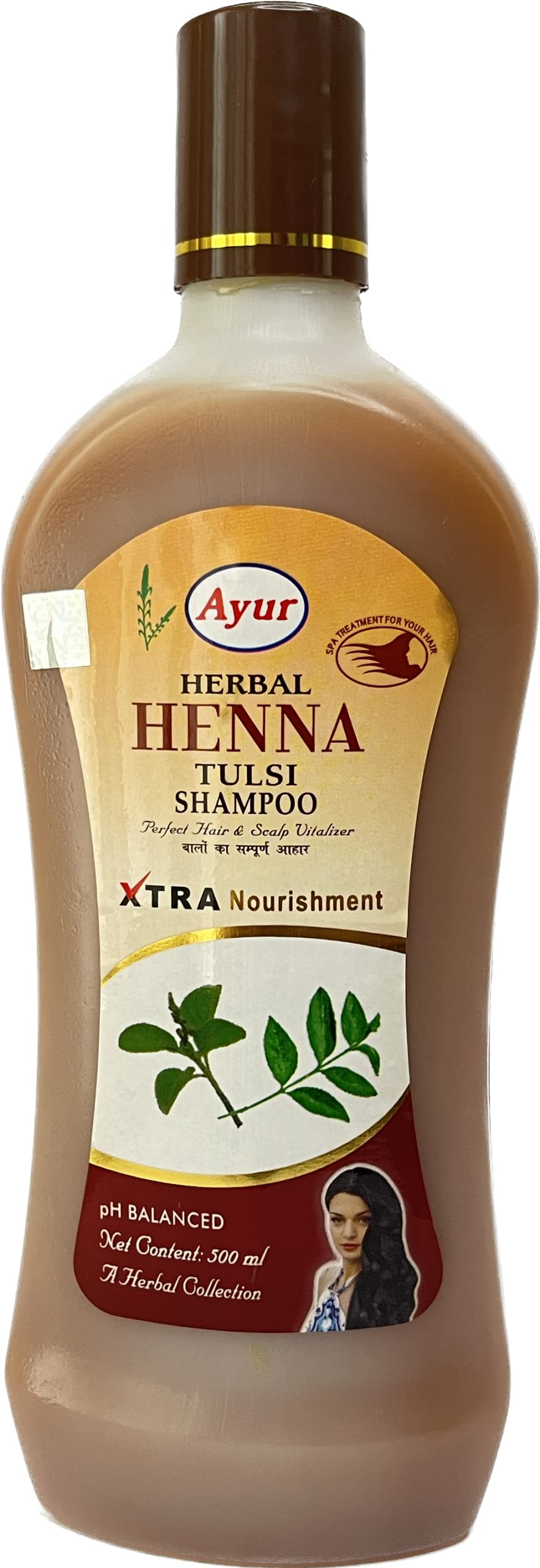 Ayur Herbal, HENNA TULSI SHAMPOO (500 ML)-image-8