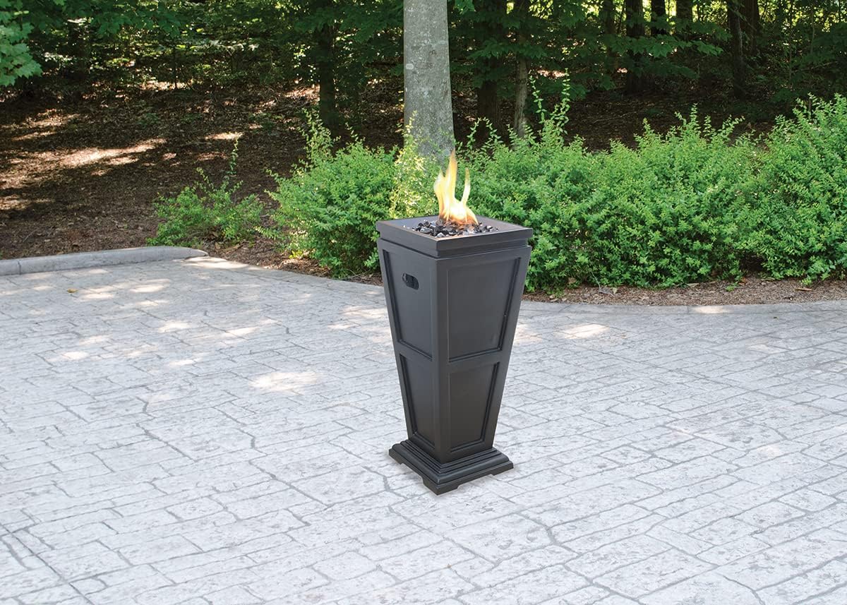 Endless Summer 28" Gas Outdoor Fire Column, 11.8" x 11.8" x 28"