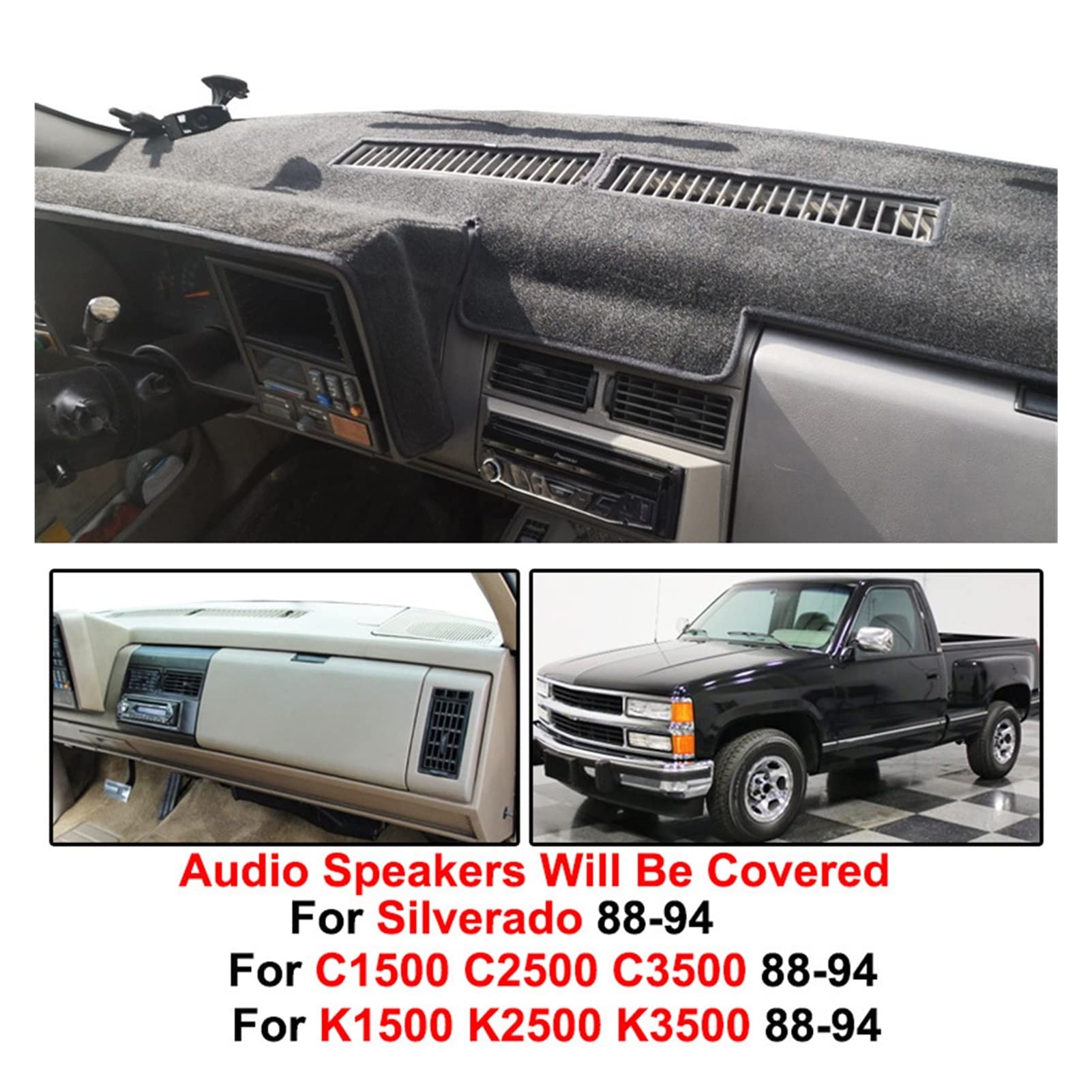 Amazon.co.jp: SHU-store ダッシュボードカバーダッシュマットシボレー