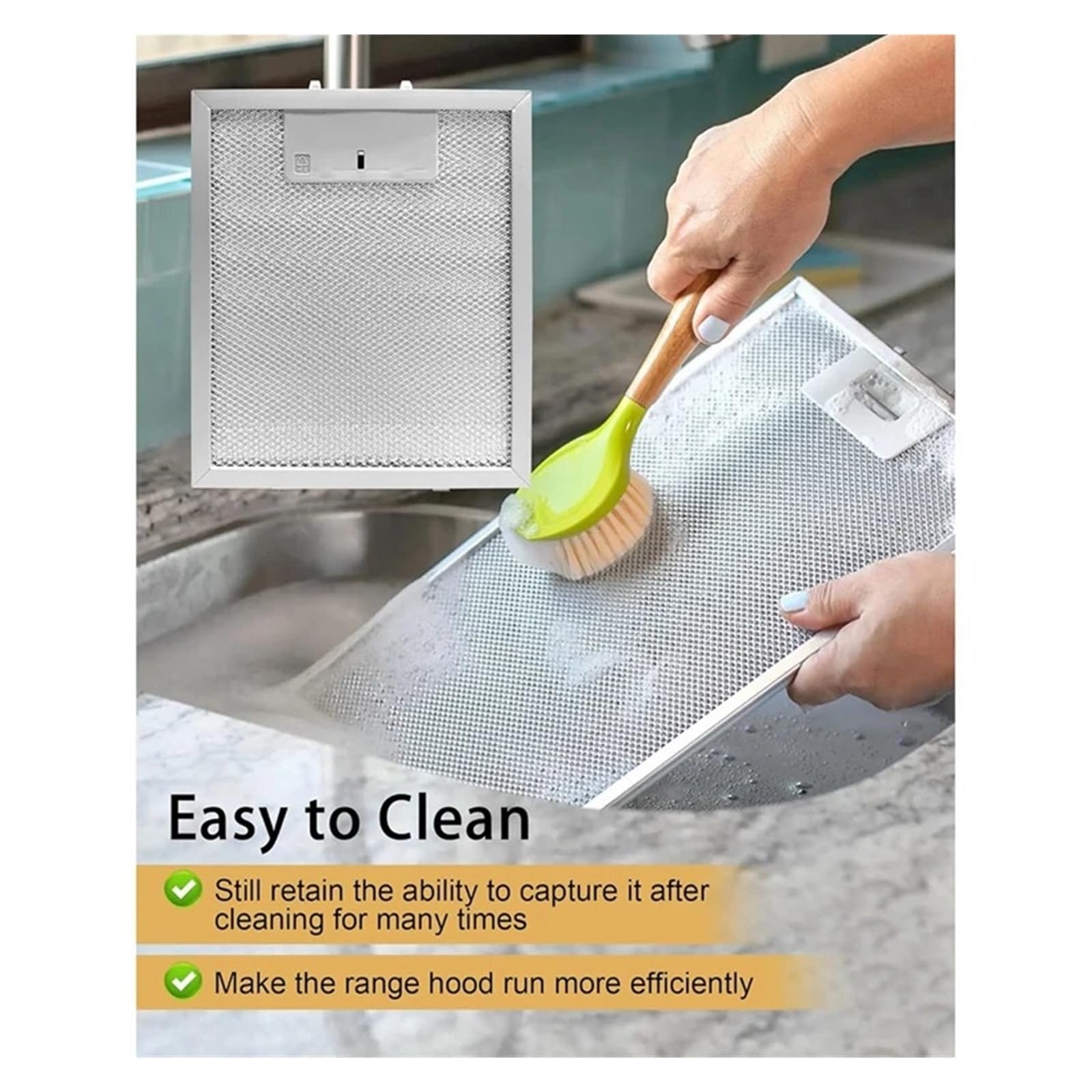 Filtro Antigrasso For Cappa Da Cucina Compatibile For Jenn‑Air W10915369