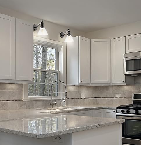 Miniatura 3 de JONATHAN Y JYL7575A Cowie - Aplique de pared clásico industrial de 8 pulgadas, ajustable, LED, contemporáneo, 2700 K, 4 W, bombilla para entrada,