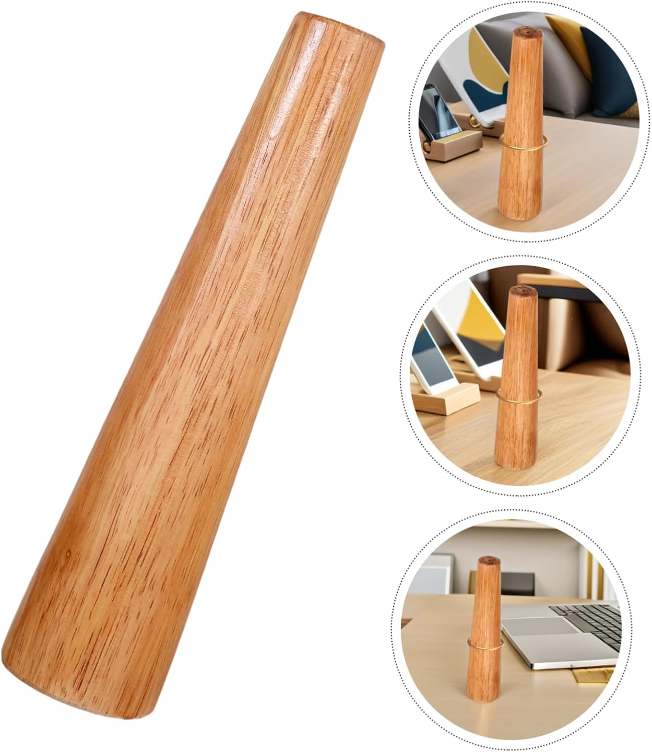 Gadpiparty Wooden Bracelet Mandrel Tool for Jewelry Making Bangle Sizing Repair Solid Ergonomic Design for Comfortable Handling Essential Bracelet Making Supplies