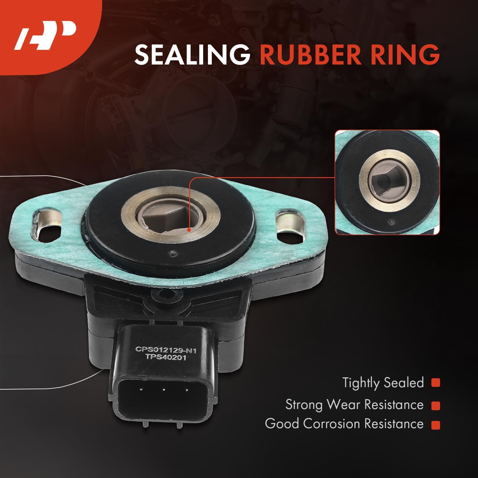 Sensore TPS Kimiss 16402-RAA-A01 Per Honda CR-V 2002-2006 - 3 Pin